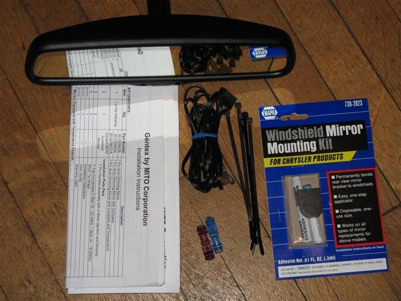 Gentex 50GENK2A Auto Dimming Mirror Install with Lots of Pics (56K